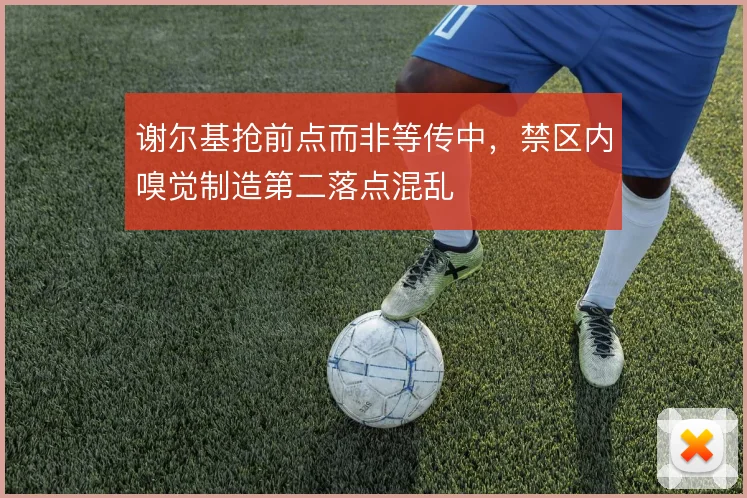 谢尔基抢前点而非等传中，禁区内嗅觉制造第二落点混乱